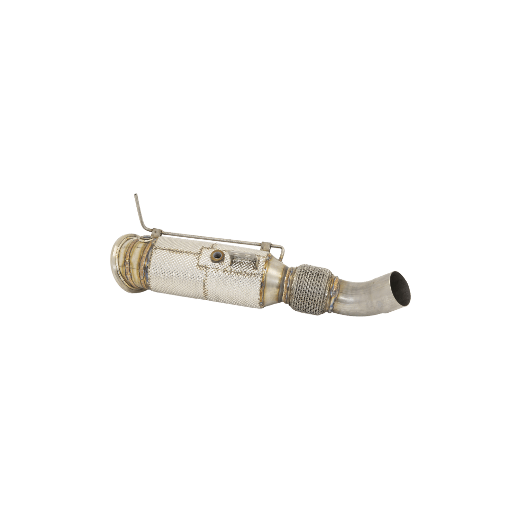 114>>>76MM DOWNPIPE MIT 200 ZELLEN HJS SPORT-KAT. EDELSTAHL - F22/F23 Motor M240i/ix 250kW mit Ottopartikelfilter