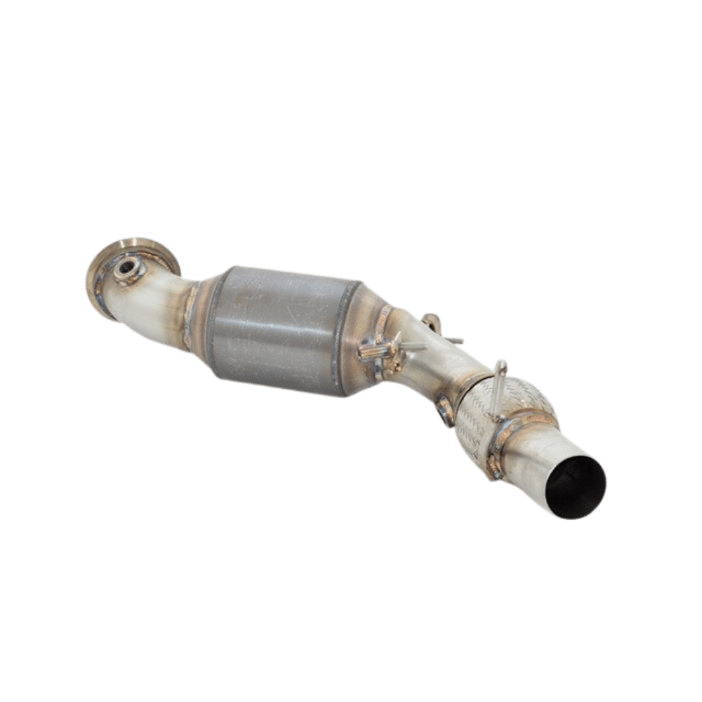 76MM DOWNPIPE MIT 200 ZELLEN HJS SPORT-KAT. EDELSTAHL - Motor 114i 75kW / 116i 100kW / 118i 125kW / 120i 130kW
