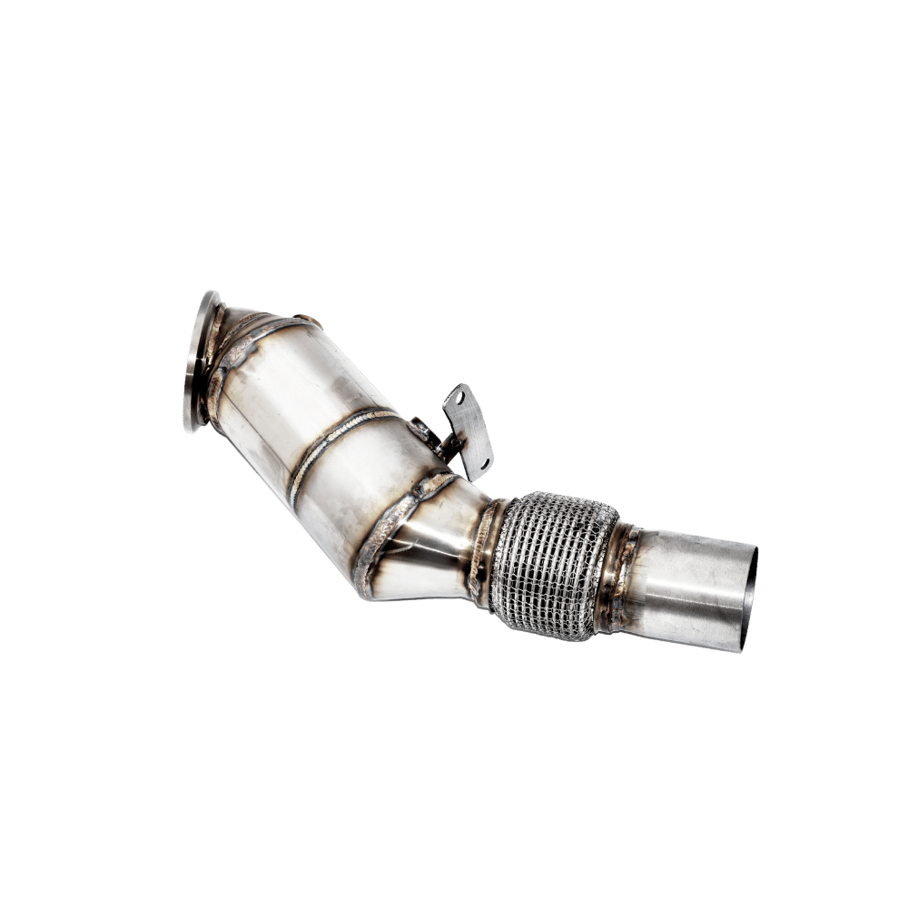 90>>>76MM DOWNPIPE MIT 200 ZELLEN SPORT-KAT. EDELSTAHL - F22/F23 Motor 220i 135kW / 230i 185kW ohne Ottopartikelfilter (EURO 6B / Feld 14.1 = 36W0)