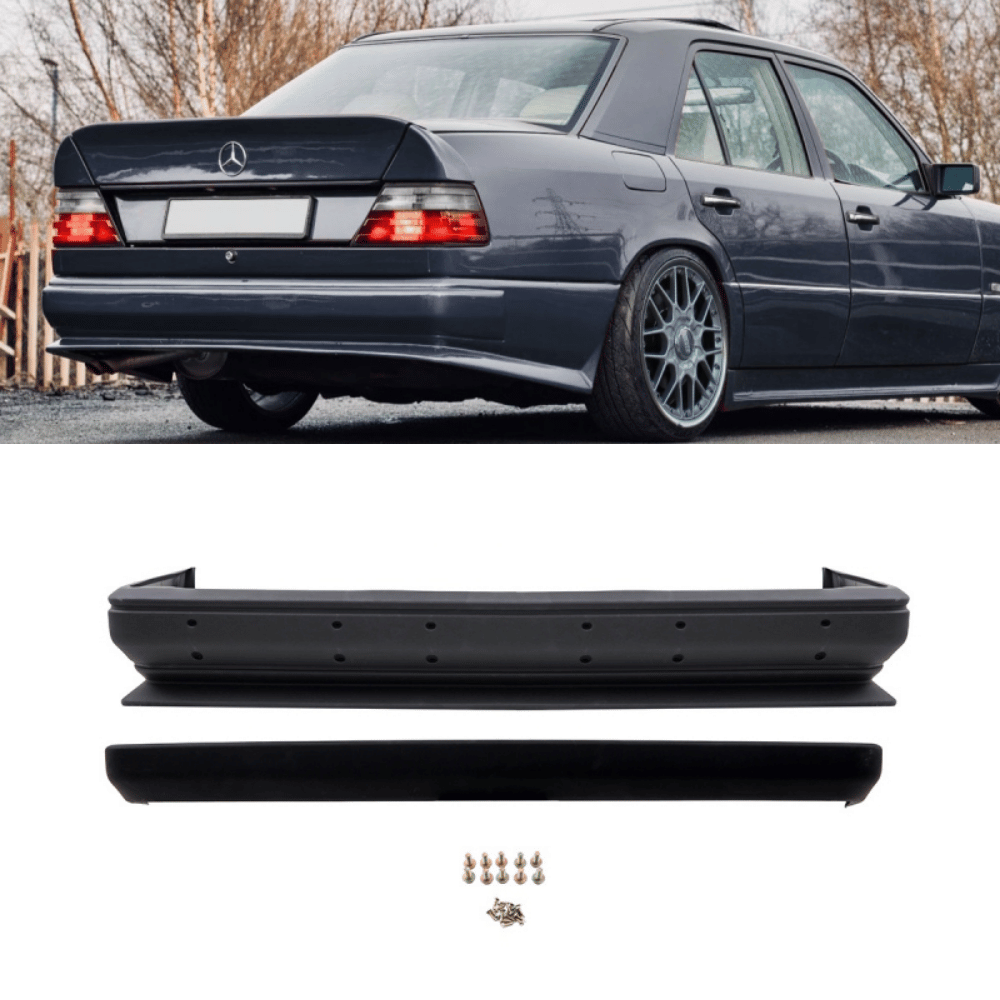 ABS Sport Paket Stoßstange Hinten Komplett - Passend für Mercedes E-Klasse W124 Limousine 1985-1995