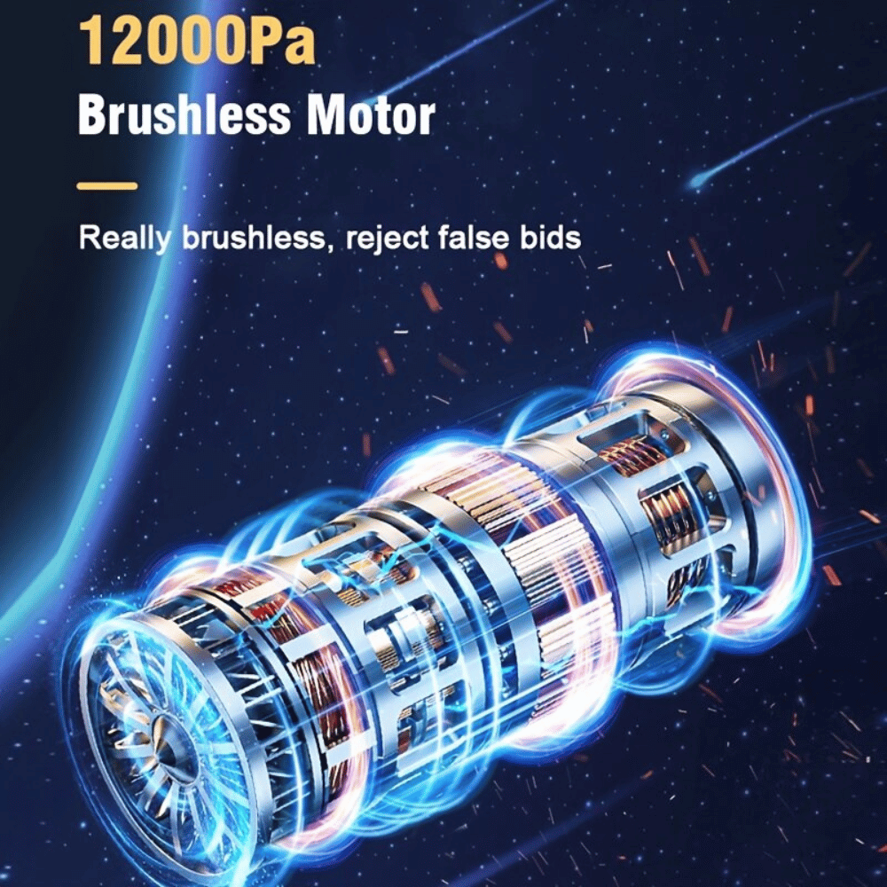 Kraftvoller 120W Car Vacuum Cleaner - 12000PA Saugkraft | Nass- und Trockensaugfunktion | Tragbarer Mini Handstaubsauger