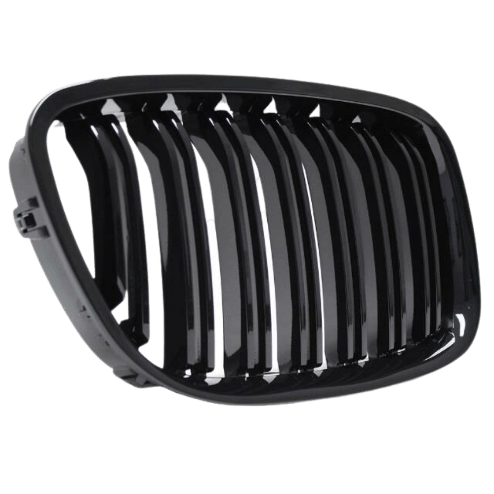 Double-bar radiator grille black GLOSS for BMW 5 Series F07 GT 08-17