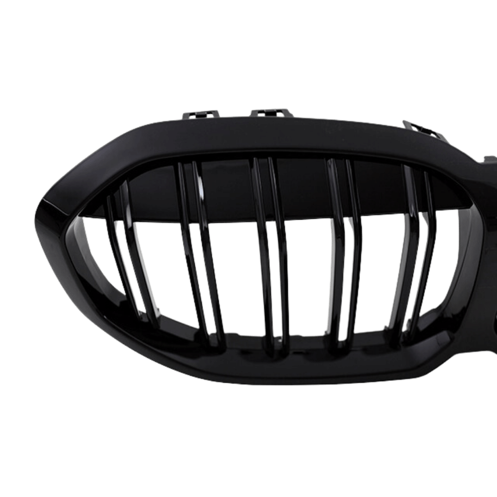 Doppelsteg Kühlergrill schwarz Glanz passt für alle BMW 1er F40 ab 2019 auch M