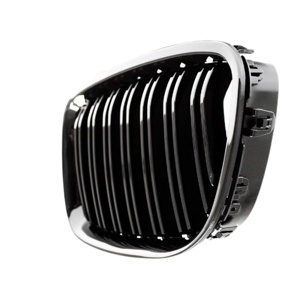 Double-bar radiator grille black GLOSS for BMW 5 Series F07 GT 08-17