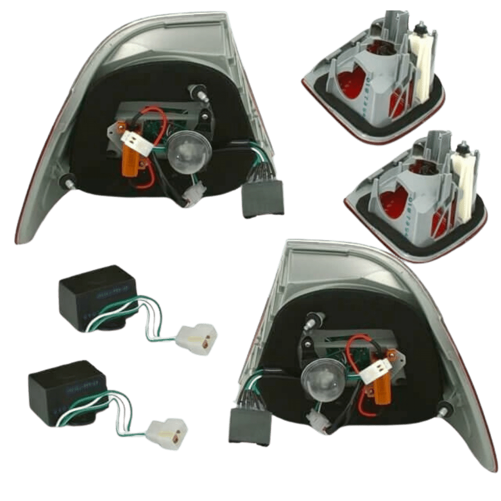 LED Taillights SET fits BMW E46 Cabrio Red Smoke 99-03 on Facelift Look