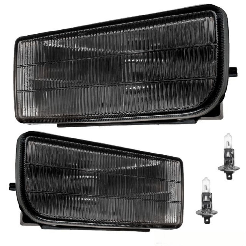 Nebelscheinwerfer SET Smoke Rauchglas abgedunkelt geriffelt passend für BMW E36