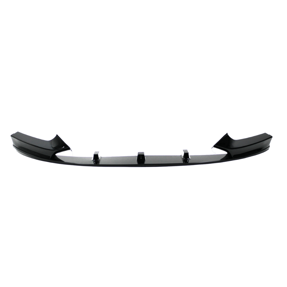 Front Spoiler Ansatz Lippe Stossstange Performance Look+ABE+ passend für F22 schwarz glänzend 2-teilig passend für BMW 2er F22 / F23, 2013-2020