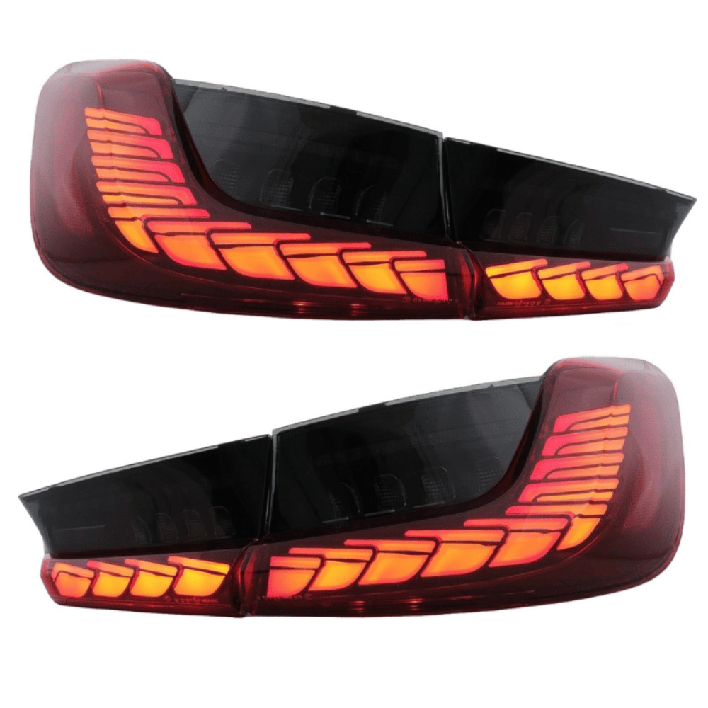 LED Rückleuchten SET Rot dynamische Blinker OLED Funktion passt für BMW 3er G20 Limousine
