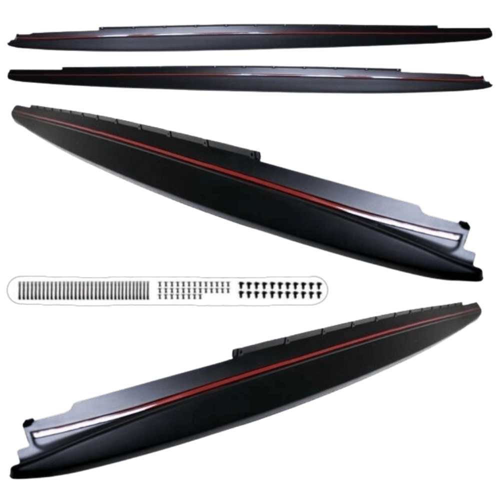 Sport-Performance side skirts glossy black + foil attachments fits for BMW G30 G31 M-Package with ABE