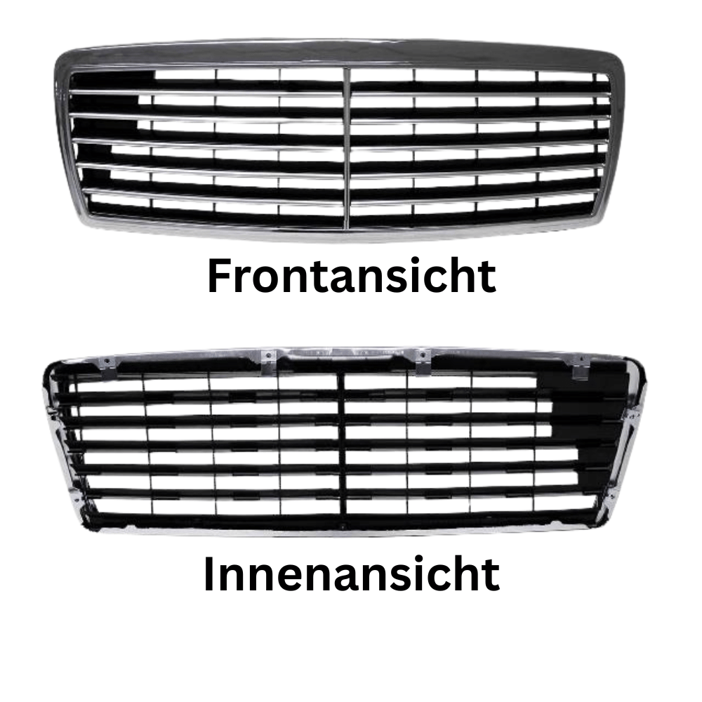 Kühlergrill Chrom Schwarz Avantgarde - Passend für Mercedes C-Klasse W202 S202