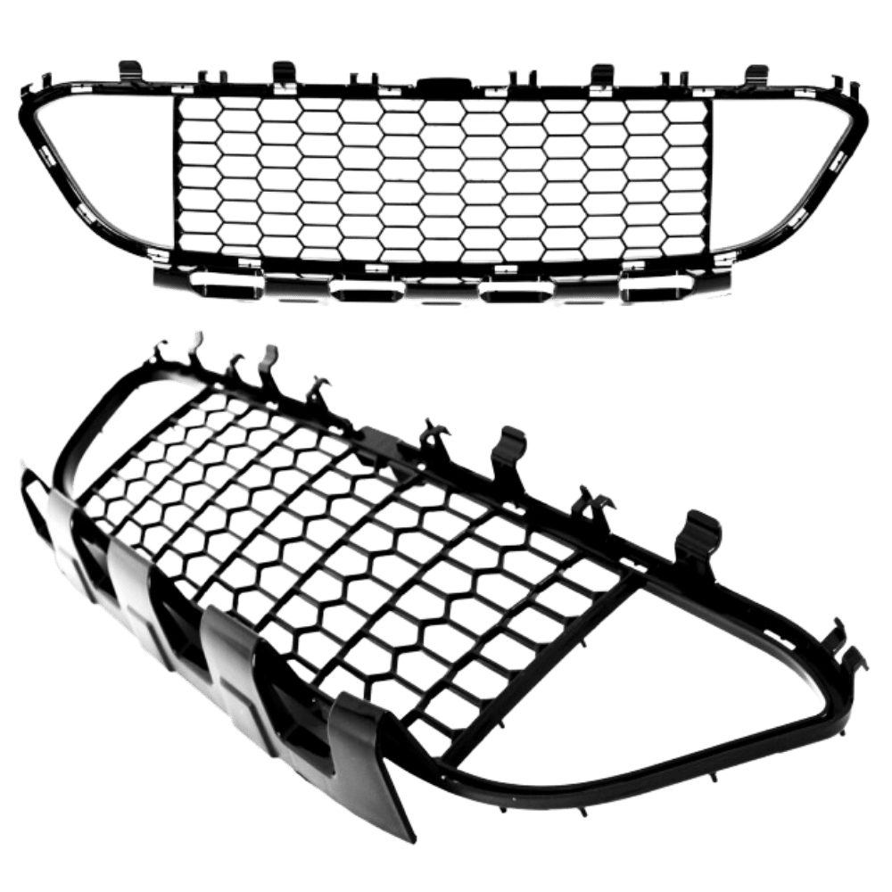 Puskurin säleikkö SET 3-osainen musta kiiltävä Shadow Line sopii BMW F30 F31 M-Package / Performance 11-19