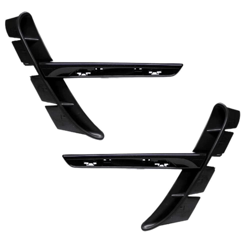 2x Sport Kotflügel Set +Halter Hochglanz Schwarz passend für BMW 3er F30 F31 bj.11-18