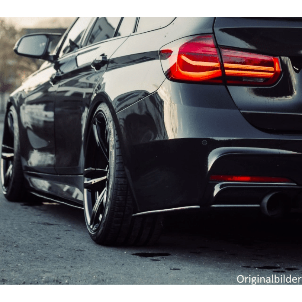 Set diffuusori + spoileriläpät takapuskurin nauhat suorituskyky musta kiilto + ABE sopii BMW 3-sarjan F30 F31 M paketti 335i 340i
