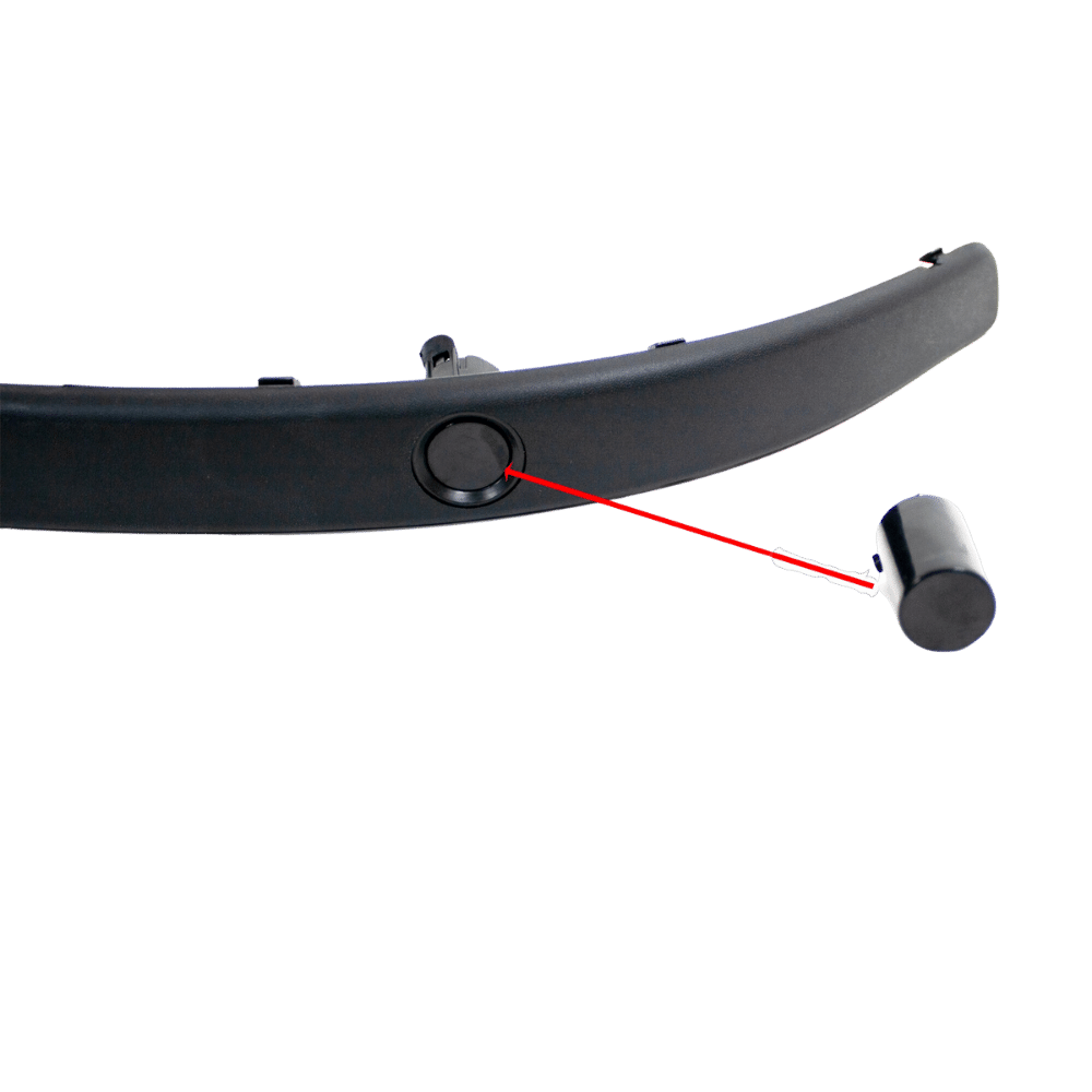 Frontstoßstange für E39 inkl. Leisten und Gitter mit PDC-Bohrungen und SRA passend für BMW 5er E39 Baujahr 1996 - 2003