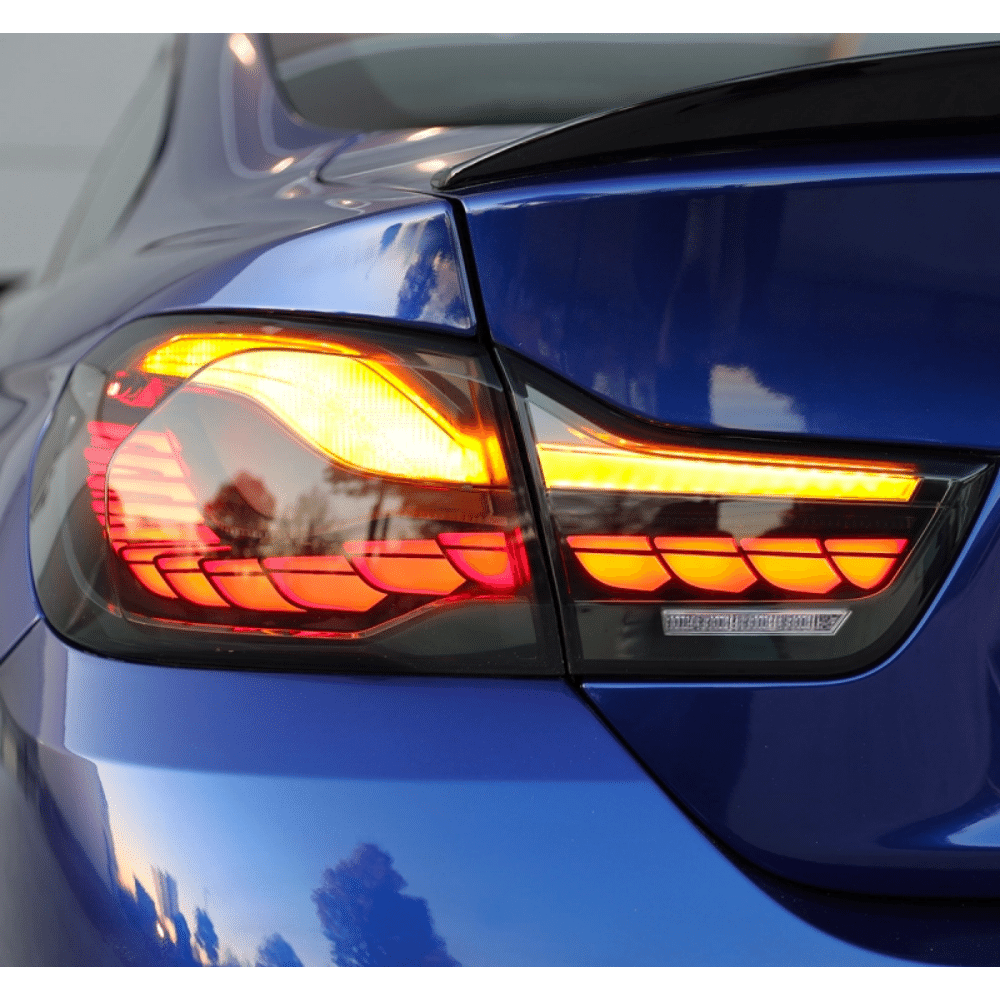 Rückleuchten SET OLED Smoke Klarglas dynamisch passt für BMW 4er F32 F33 F36 F82 F83