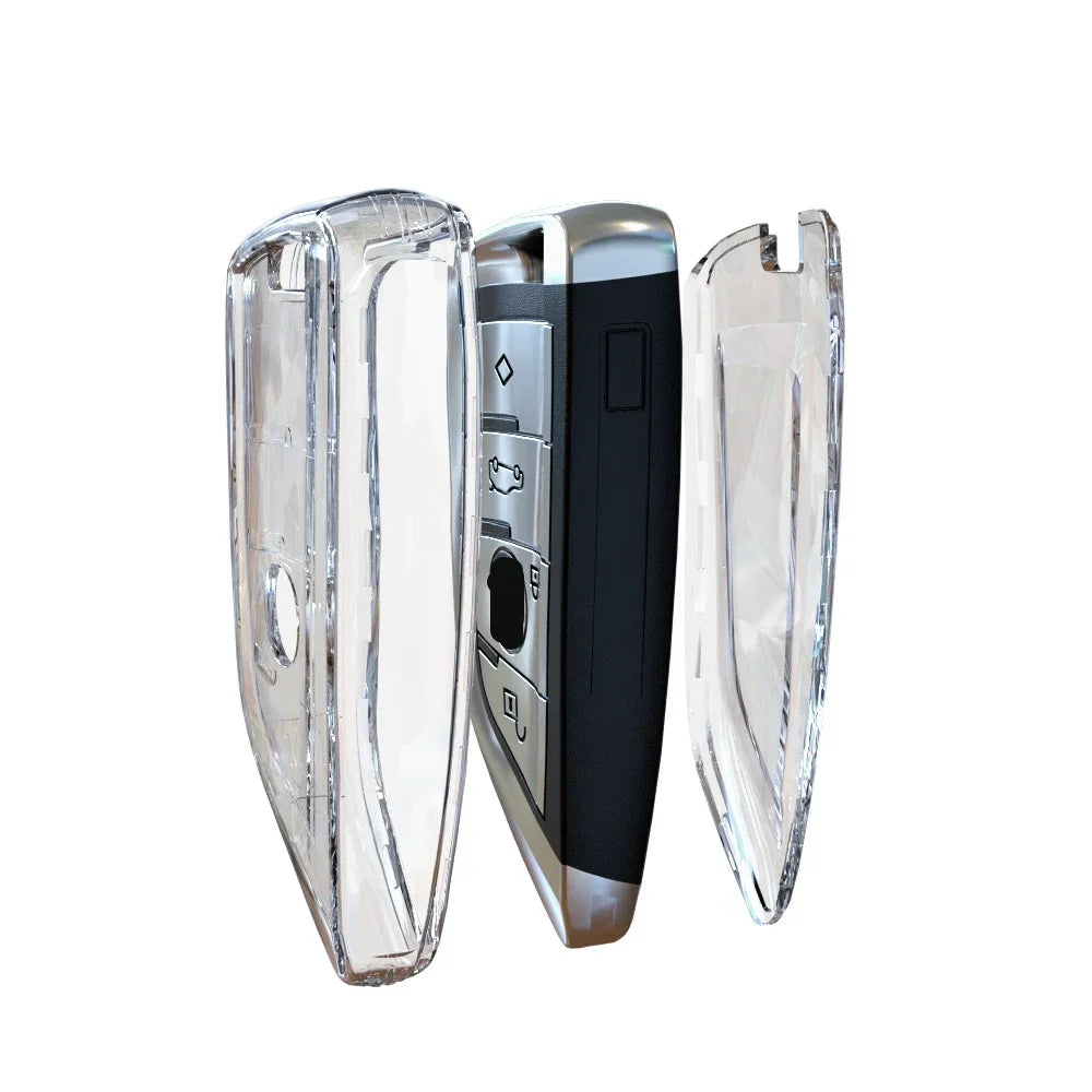 Premium Schlüsselcover für BMW – Transparent, Soft-Touch, Passformgenau