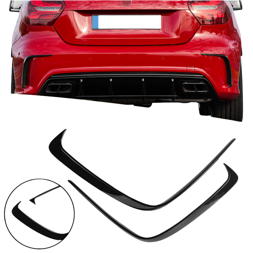 Luftauslass Flaps Set Schwarz - Passend für Mercedes A-Klasse W176 Sportline