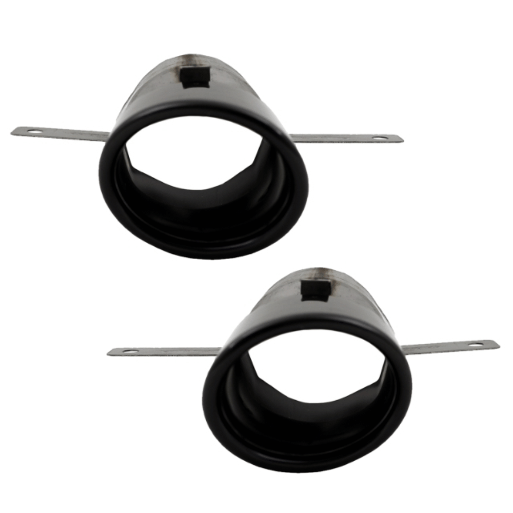 Sport Auspuffblenden Set 1-Rohr Schwarz Lackiert - Passend für Mercedes A-Klasse W177 Hatchback