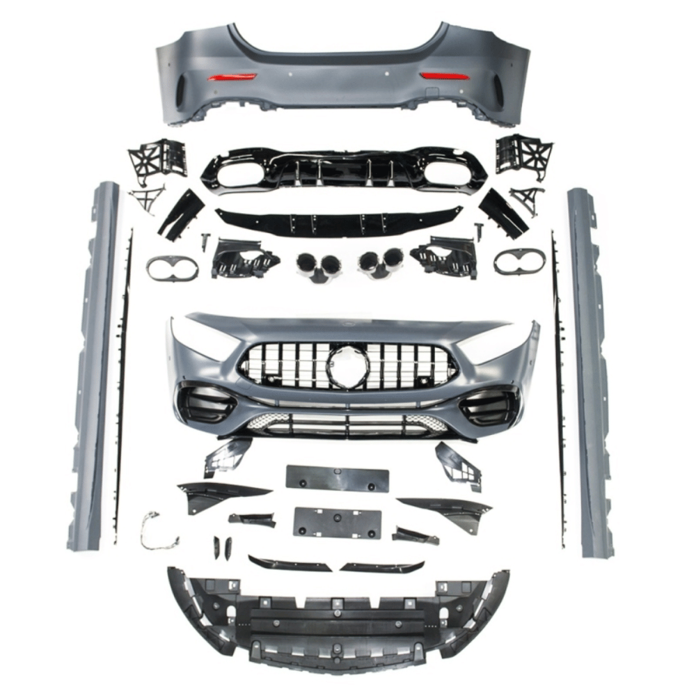 Sport Bodykit Komplett Stoßstangen + Schweller - Passend für Mercedes A-Klasse V177 Limousine