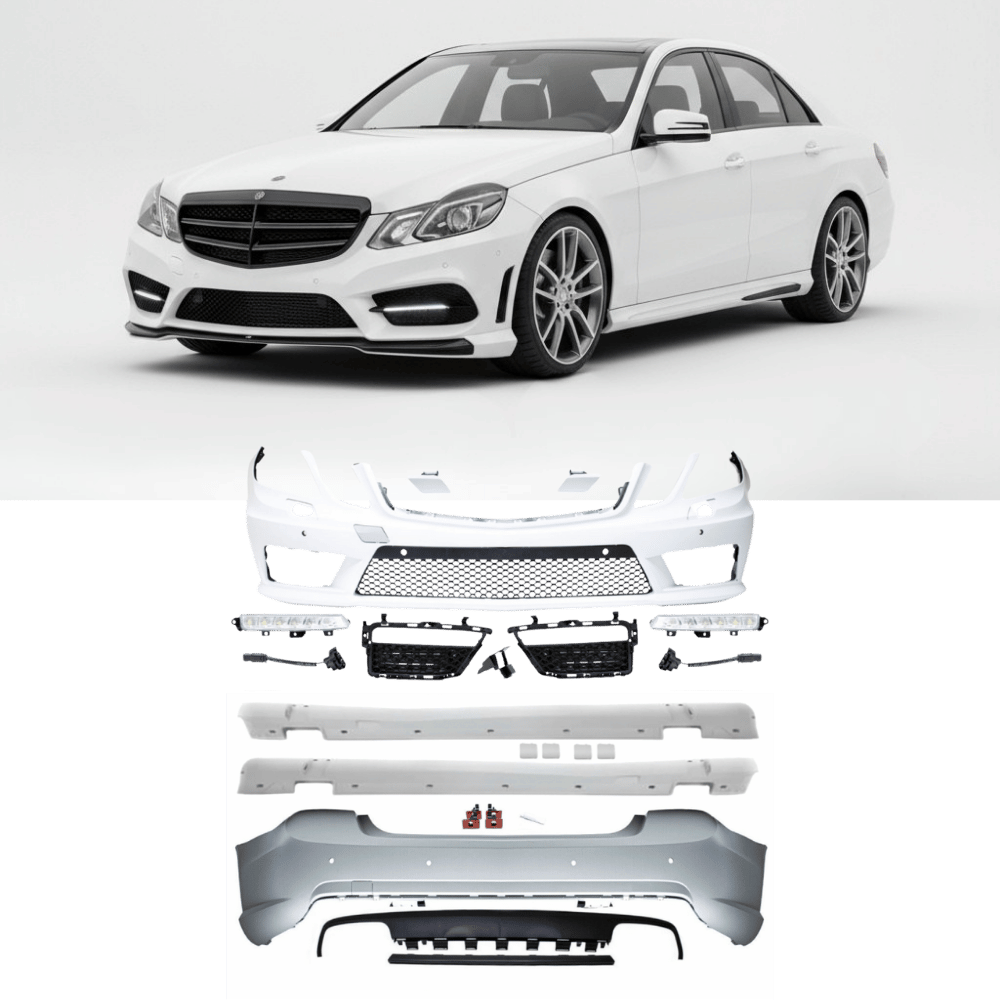Stoßstange Komplettpaket SRA PDC Bodykit + Zubehör - Passend für Mercedes E-Klasse W212 Limousine 2009-2013