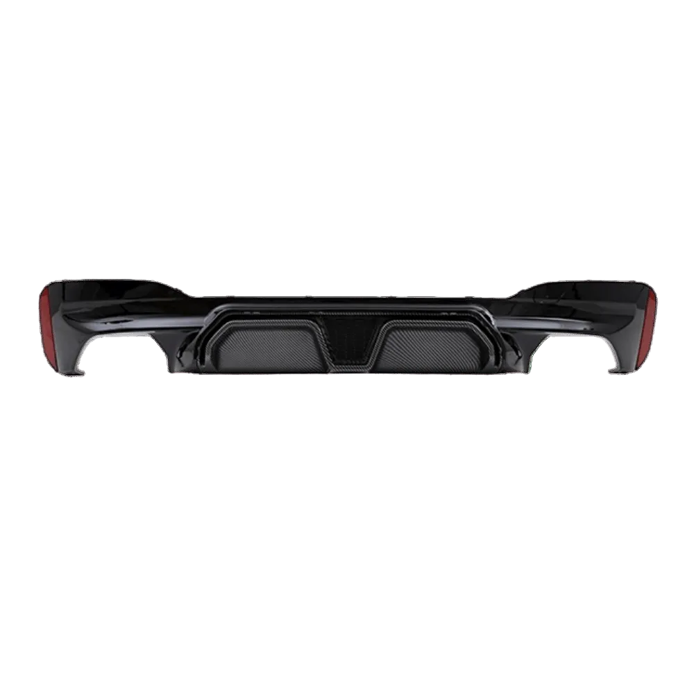 Evo Heckdiffusor Schwarz glanz Carbon lackiert passt für BMW 5er G30 G31 M Paket nicht M5 CS - CarWorlds GmbH