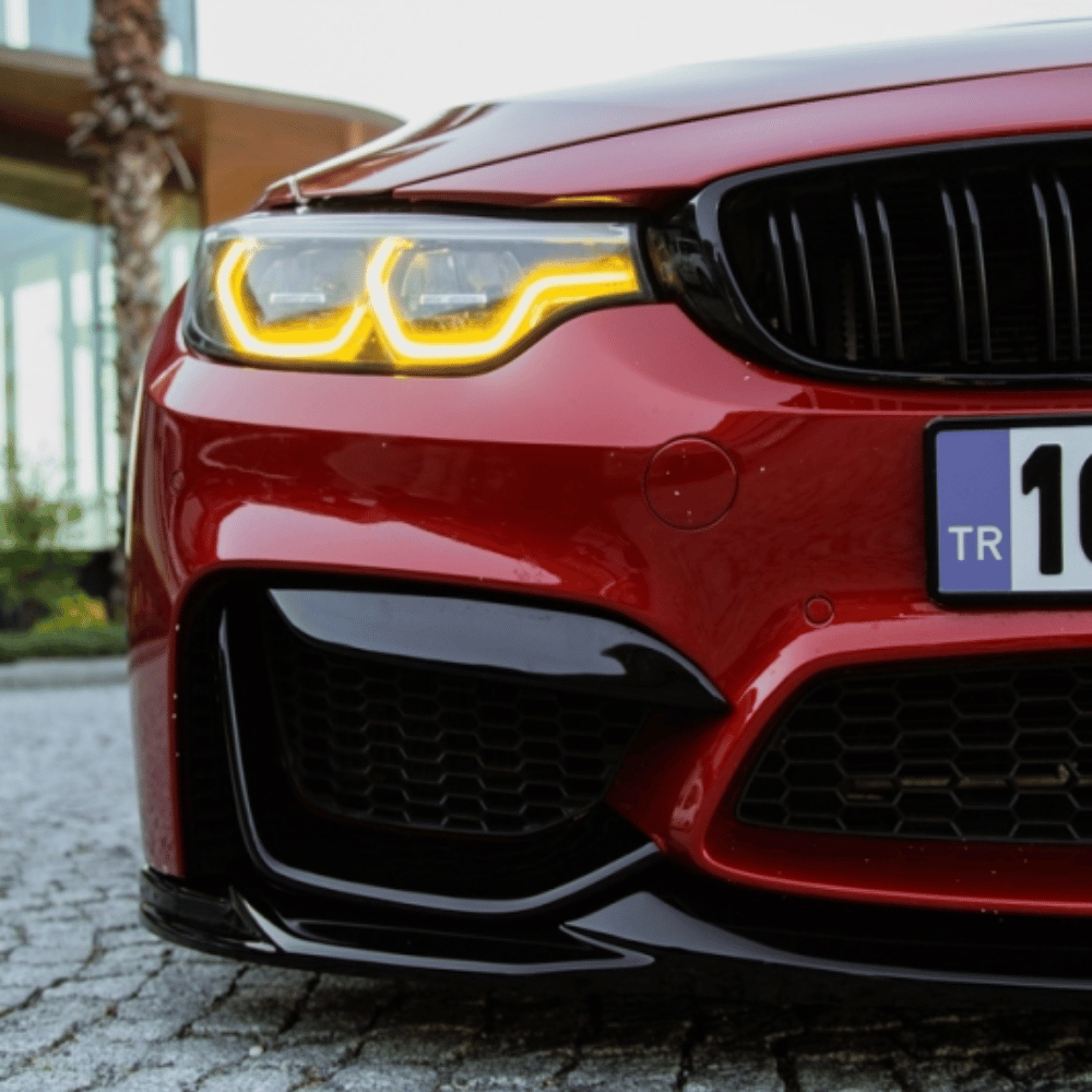 Frontblenden Flaps Stoßleisten Glanz - Passend für BMW M3 F80 M4 F82 F83 - CarWorlds GmbH
