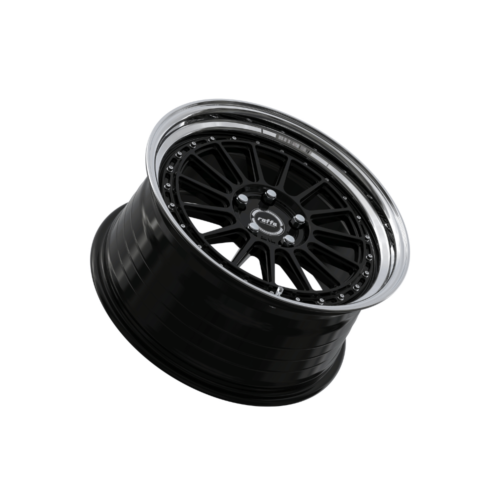 Komplettradsatz Raffa Wheels RF‑04 | 8,5x19 ET45 | LK 5x112 | Audi A3/S3 8V | Silver/Black/Grey/Rosegold Polished - CarWorlds GmbH