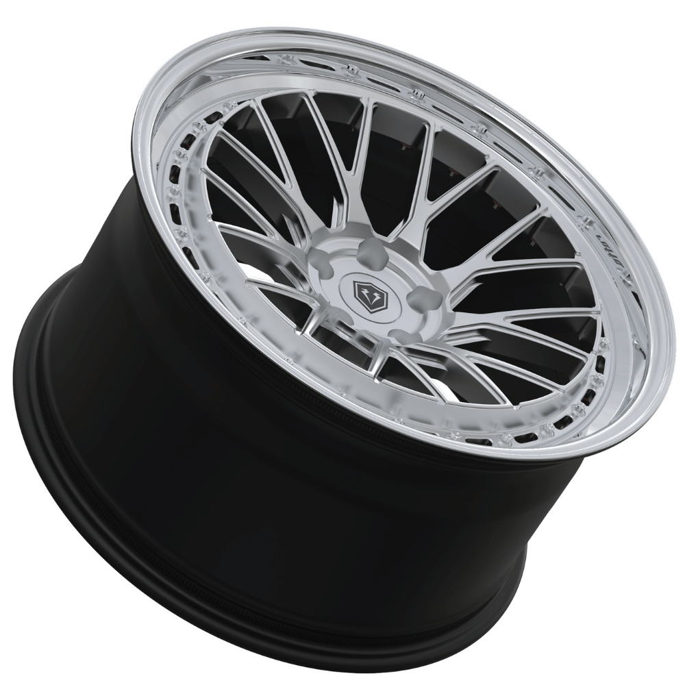 Komplettradsatz Raffa Wheels RFS - 04 | Forged Series | Silver Polished Lip 9,5x20 & 11x20 | BMW M3 F80 / M4 F82 - CarWorlds GmbH
