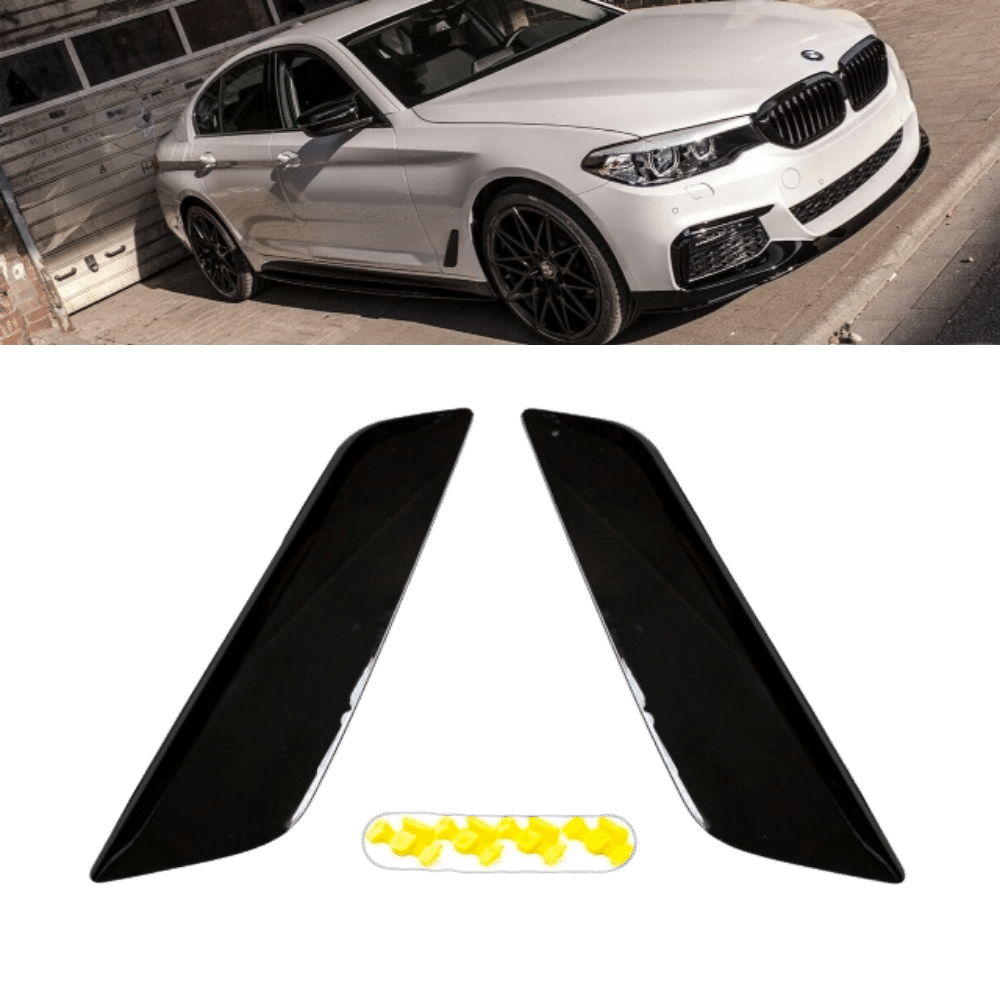 Kotflügeleinsätze Ziergitter SET Blenden Schwarz passt für BMW G30 G31 auch M - Paket ab 2017 - CarWorlds GmbH