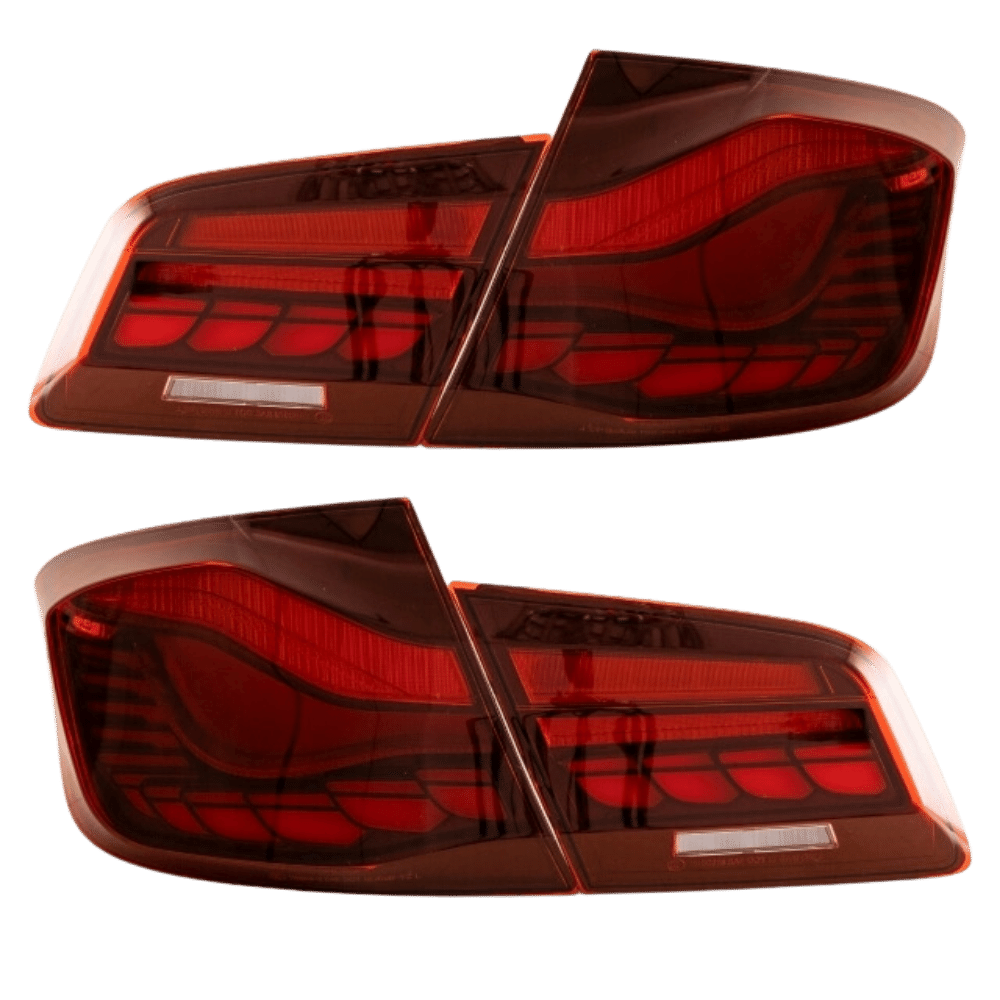LED Rückleuchten SET Rot dynamische Blinker OLED Funktion passt für BMW 5er F10 Limousine - CarWorlds GmbH