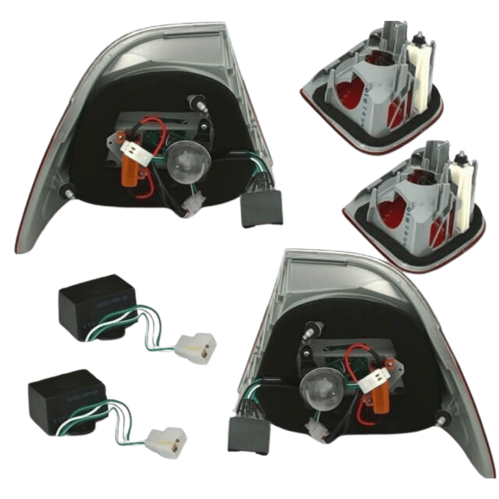 LED Rückleuchten Set Rot Smoke passend für BMW E46 Coupe nicht M3 Bj 99 - 03 - CarWorlds GmbH