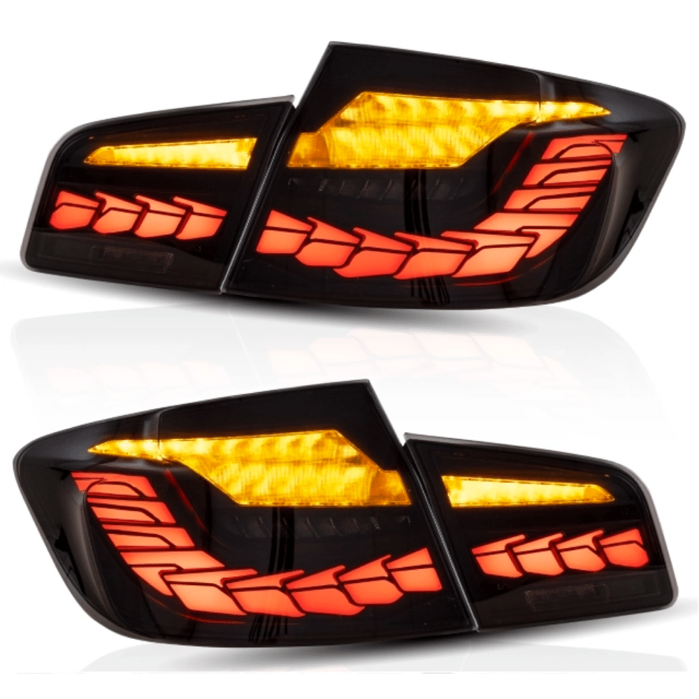 LED Rückleuchten SET Smoke dynamische Blinker OLED Funktion passt für BMW 5er F10 Limousine - CarWorlds GmbH