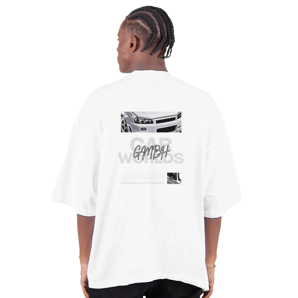 Men's Oversized Drop - Shoulder Crewneck T-Shirt | Shaka Wear SHGDD - CarWorlds GmbH