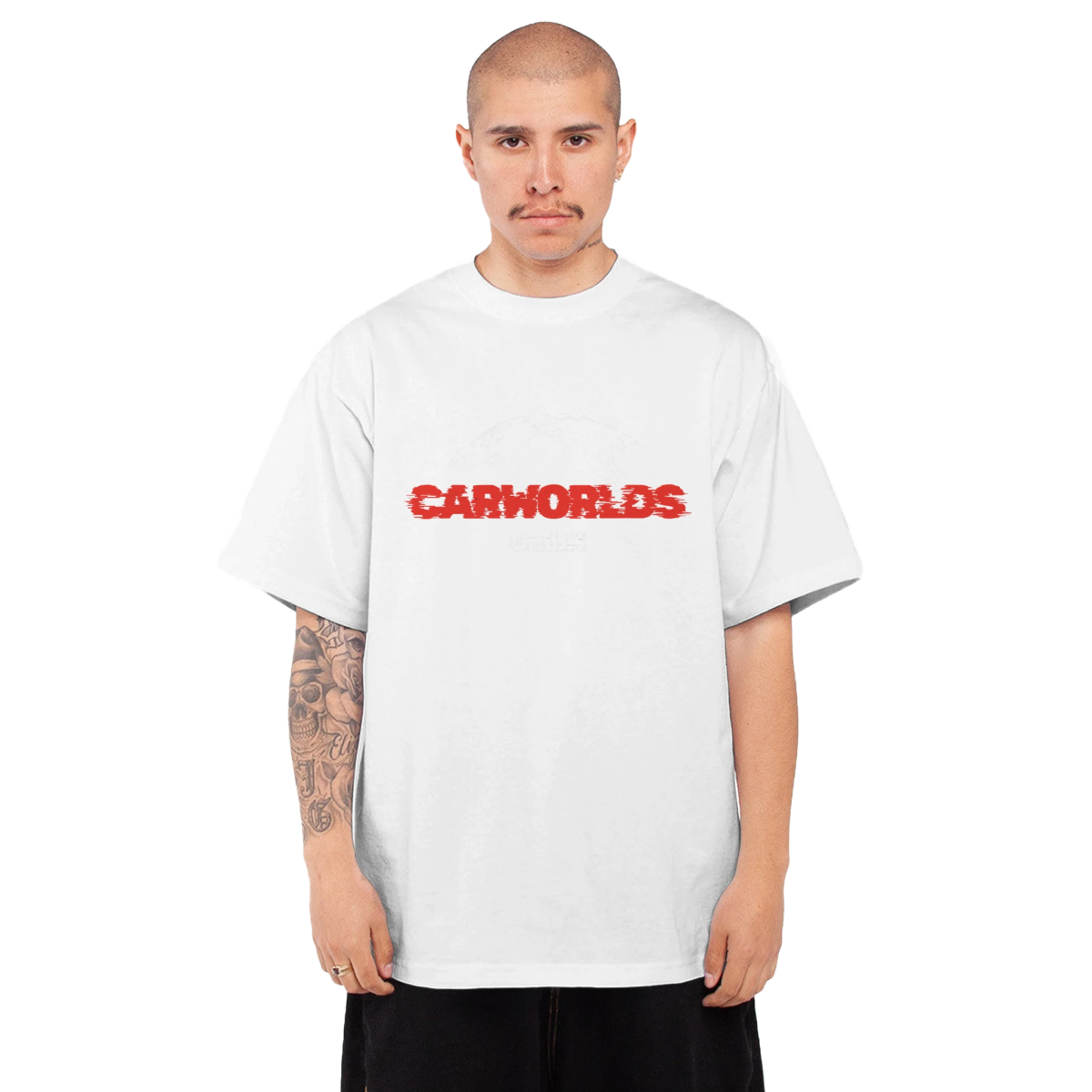 Men's Oversized Heavyweight Crewneck T-Shirt | Shaka Wear SHMHSS - CarWorlds GmbH