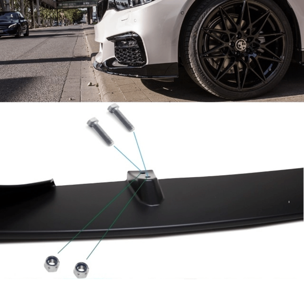 Sport - Performance Frontspoiler Hochglanz schwarz passend für BMW 5er G30 G31 mit M - Paket Umbau 17 - CarWorlds GmbH