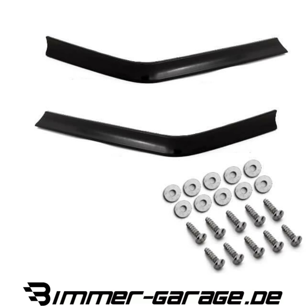 Flaps GT Evo Spoiler Ecken SET Schwarz Spoilerlippe passt für BMW E36 90-99 M3 M