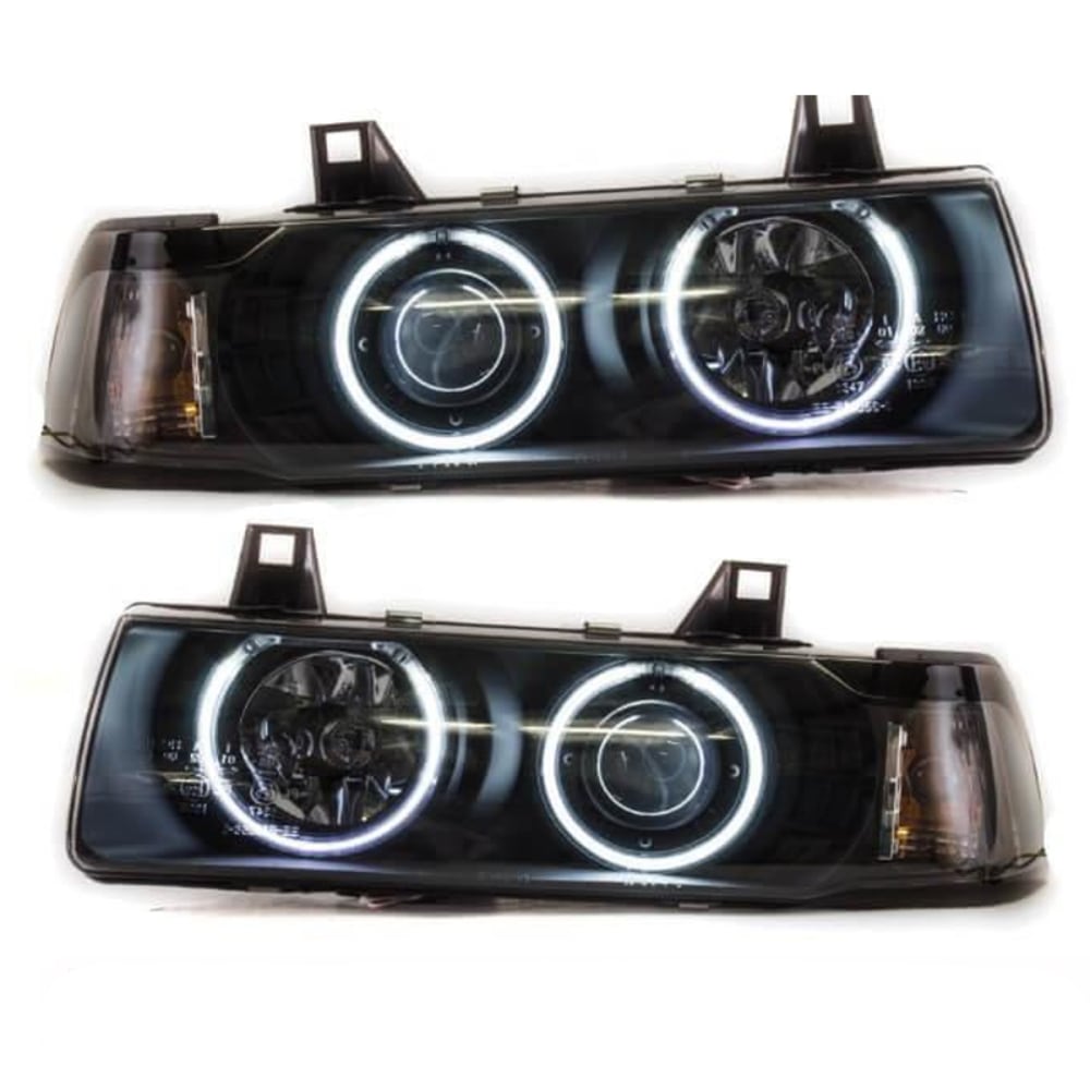 CCFL Scheinwerfer Set passt für BMW E36 Coupe Cabrio Schwarz Eagle Eyes Bj 90-99
