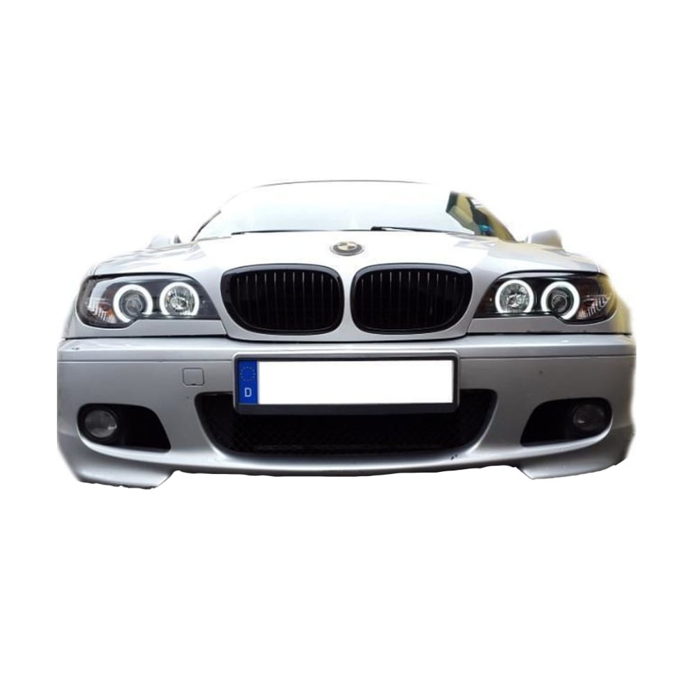 E46 Angel Eyes CCFL komplett Scheinwerfer Set Bj.01-05 Facelift Limousine / Touring HALOGEN
