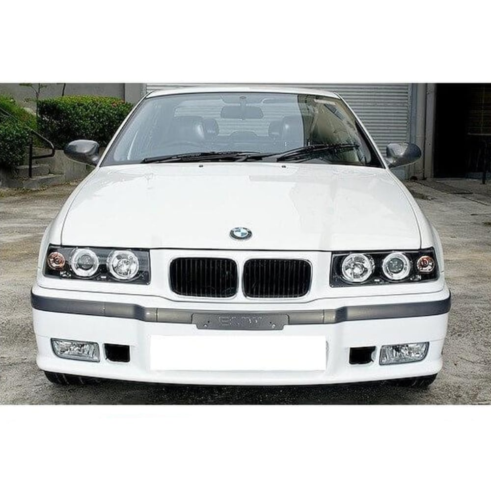 Angel Eyes ajovalot Musta sopii kaikkiin E36 Coupe Cabrio malleihin 90-99