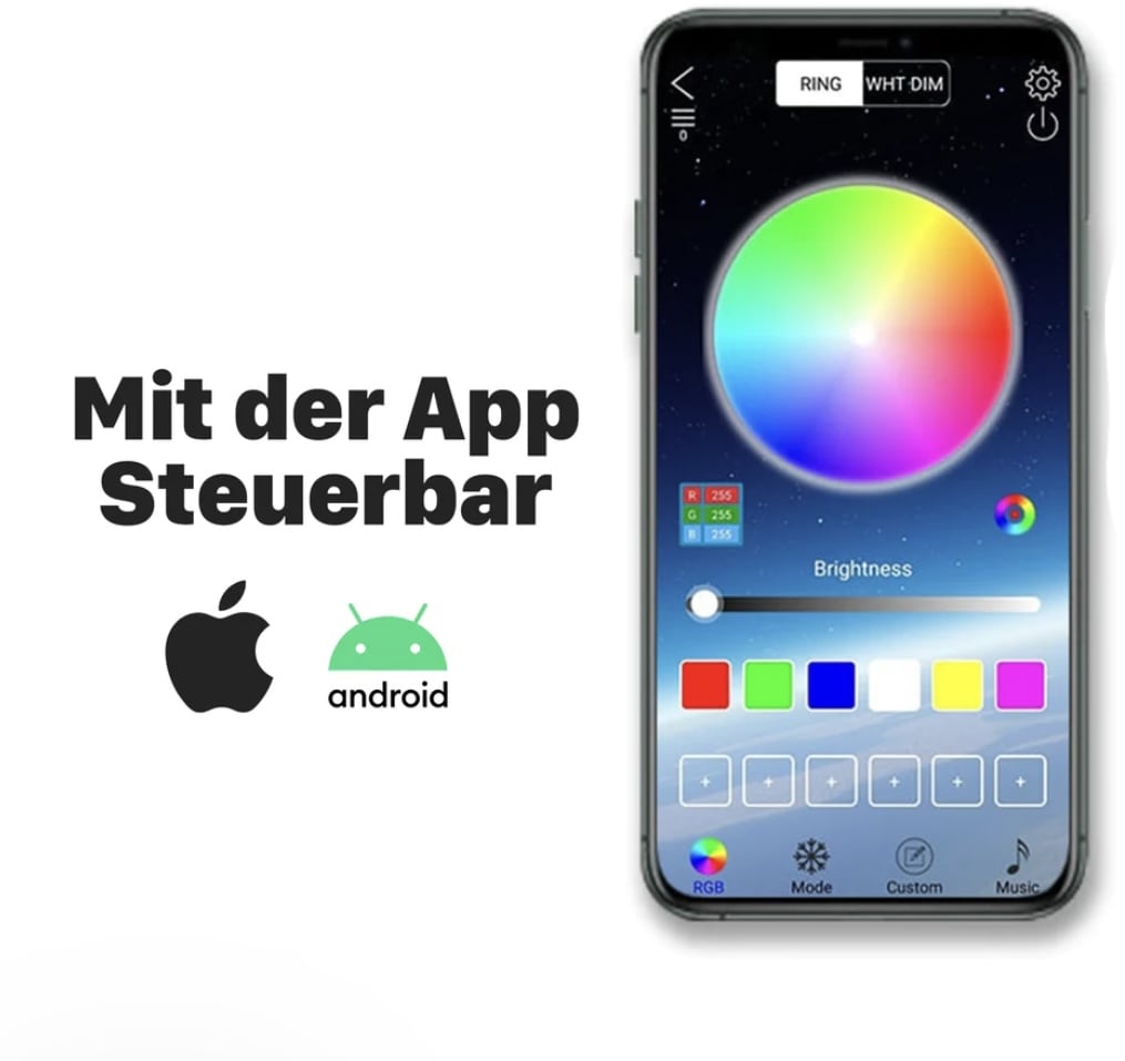 Ympäristön valaistus sovellusohjauksella