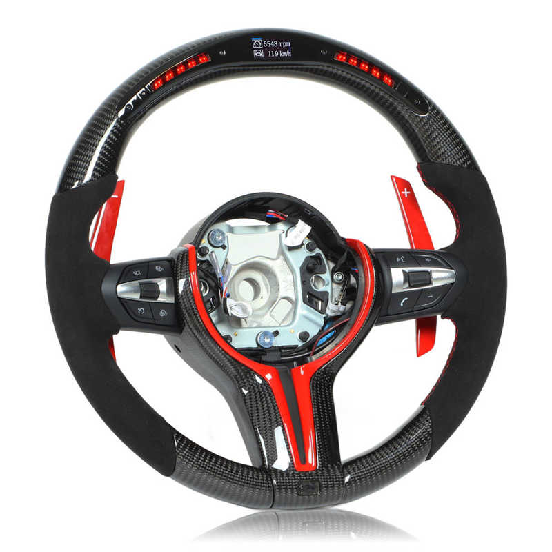 LED Carbon-Lenkrad/ Luxusvelour Komplettset F20/F21