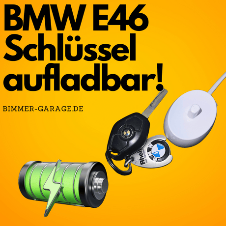 BMW E46 Schlüssel haben keine Batterie sondern einen Akku! So lädst du ihn wieder auf...!