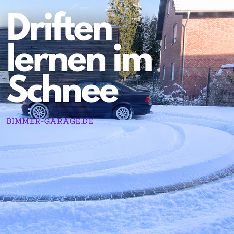 Driftkunst im Winter: So driftet man richtig im Schnee mit dem BMW E46