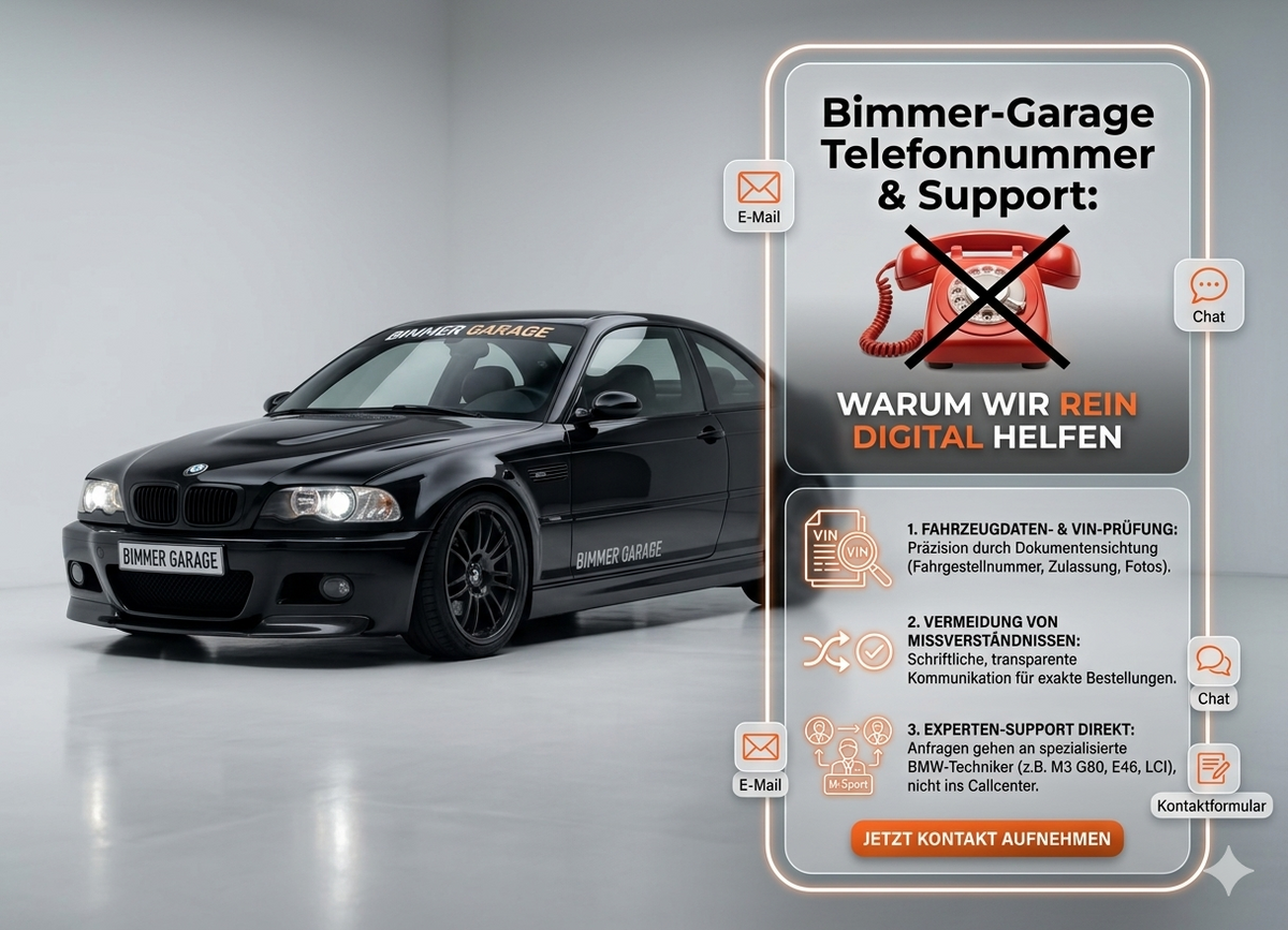 Bimmer-Garage Telefonnummer & Support: Warum digitaler Kundenservice für dich schneller und sicherer ist