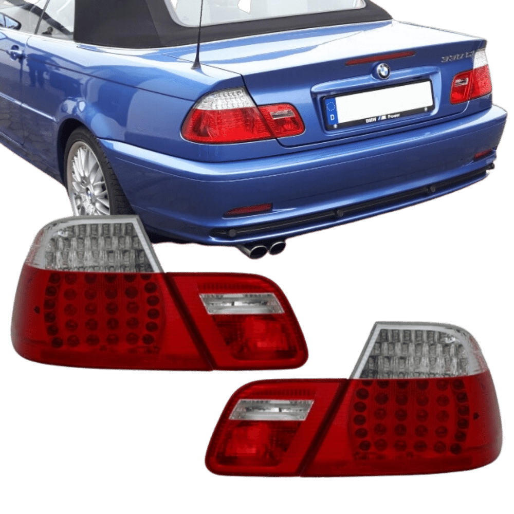 2x LED Rückleuchten SET passt für BMW E46 Cabrio Rot Weiß 99-03 nicht M3 Facelift