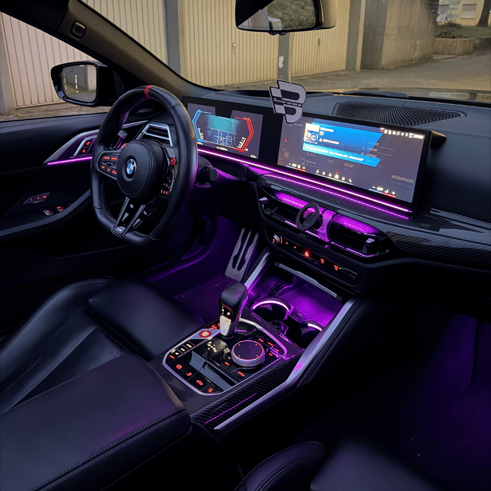 LED Ambientelicht für Curved Display – 64 Farben – Passend für BMW G-Serie & X-Modelle (G20, G22, G80, G82, G05, G07)