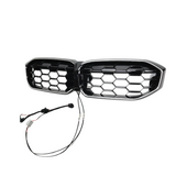 LED Nieren Grill für BMW 3er G20 | 2015-2019 | Dual Line Design Schwarz | Sport Optik