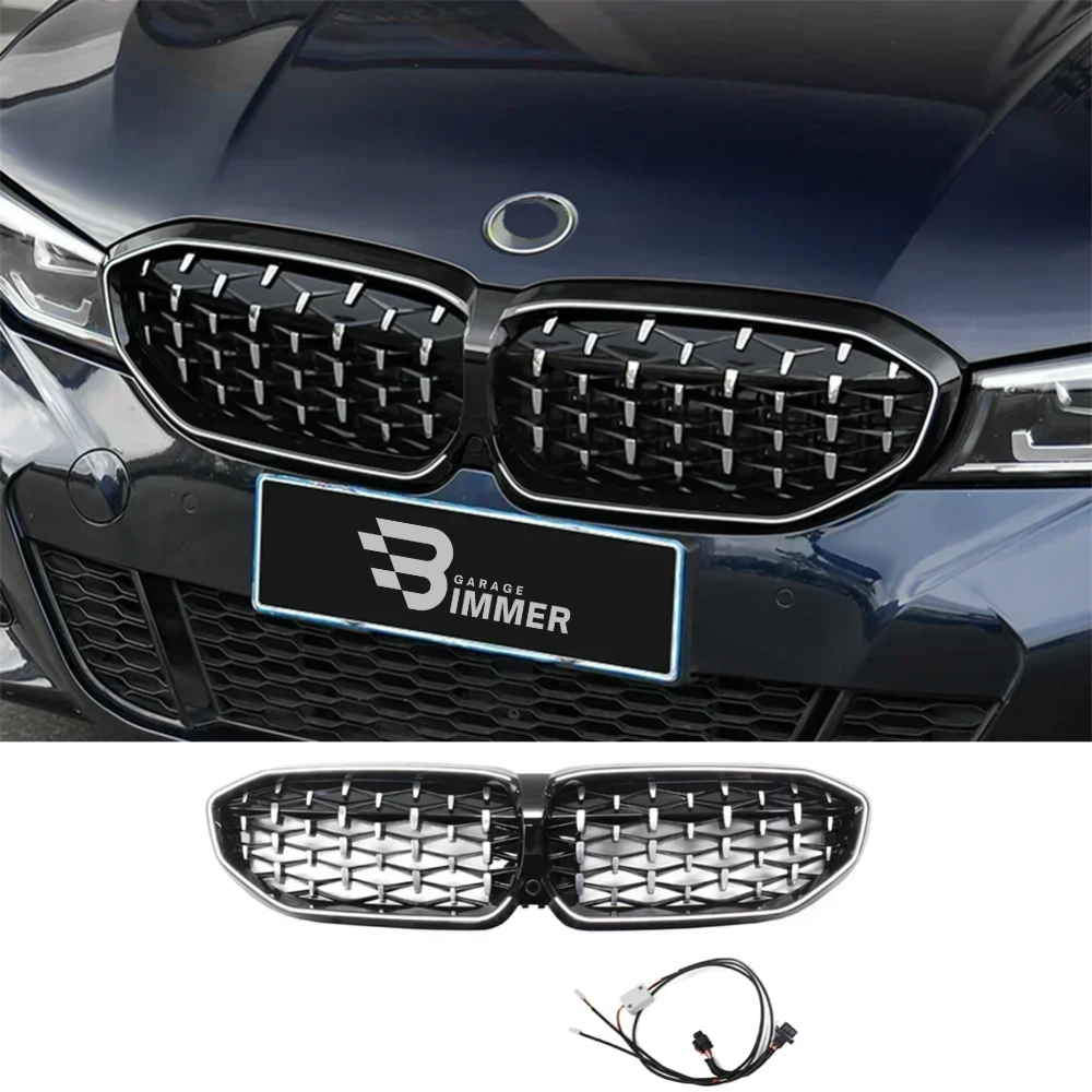 LED Nieren Grill für BMW 3er G20/G28 | 2019-2022 | 320i 330i M340i | LCI Sport Design