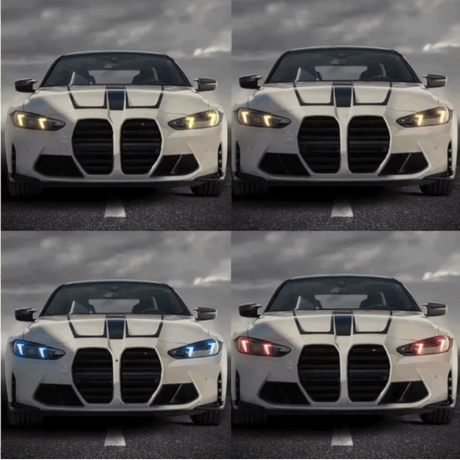 Gelbe LED Angel Eye Module - Passend für BMW 3er 4er LCI Facelift Scheinwerfer