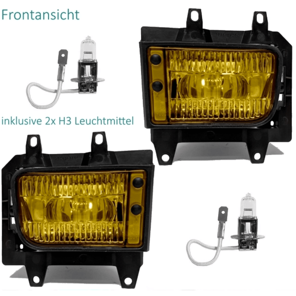 Bmw E30 Scheinwerfer Gelb Nebelscheinwerfer Set Klarglas H3 Birnen Für BMW E30 Facelift Ab 1987 | E30 | BMW | Blinker Nebelscheinwerfer Set Schwarz Für BMW E30 Ab Baujahr 1987